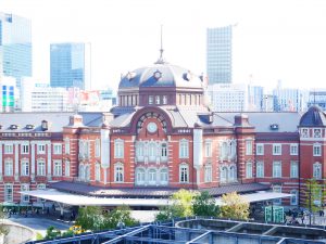 丸ビルから見る東京駅